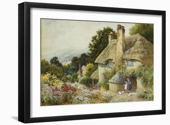 A Cottage at Selworthy, Near Minehead-Arthur Claude Strachan-Framed Giclee Print