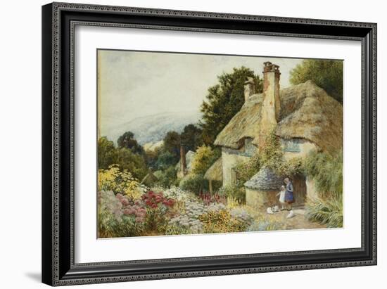 A Cottage at Selworthy, Near Minehead-Arthur Claude Strachan-Framed Giclee Print