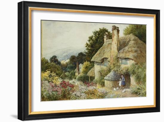 A Cottage at Selworthy, Near Minehead-Arthur Claude Strachan-Framed Giclee Print