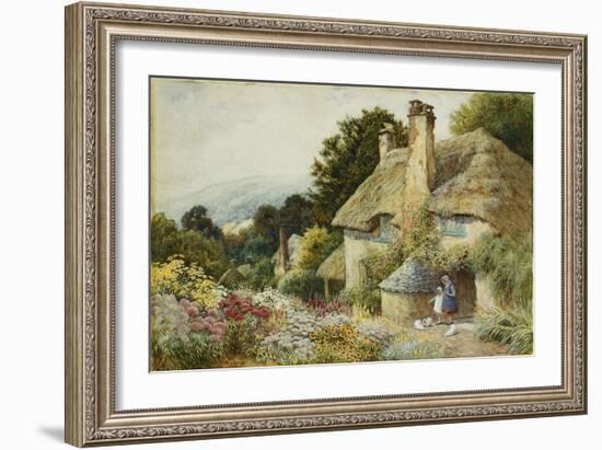 A Cottage at Selworthy, near Minehead-Arthur Claude Strachan-Framed Giclee Print