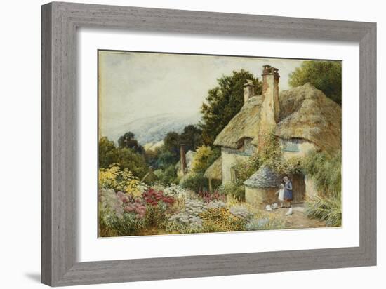 A Cottage at Selworthy, near Minehead-Arthur Claude Strachan-Framed Giclee Print