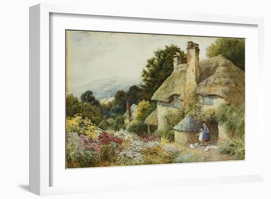 A Cottage at Selworthy, near Minehead-Arthur Claude Strachan-Framed Giclee Print