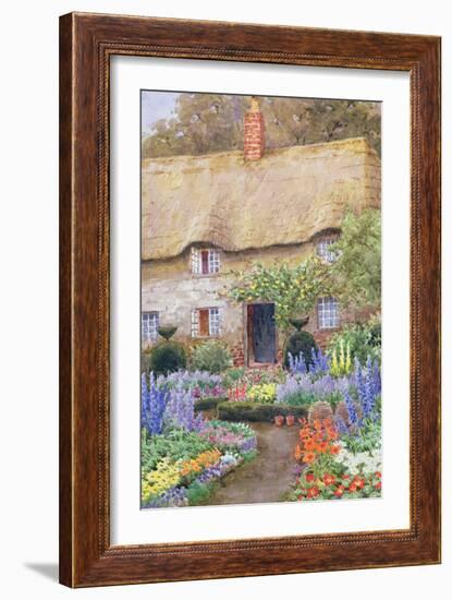 A Cottage Garden in Full Bloom-John Henry Garlick-Framed Giclee Print