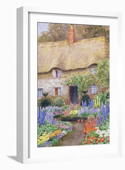 A Cottage Garden in Full Bloom-John Henry Garlick-Framed Giclee Print