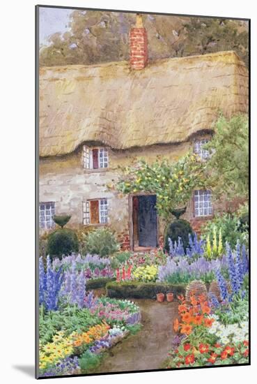 A Cottage Garden in Full Bloom-John Henry Garlick-Mounted Giclee Print