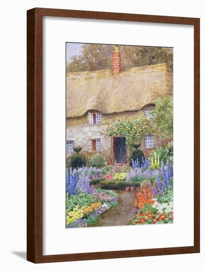 A Cottage Garden in Full Bloom-John Henry Garlick-Framed Giclee Print