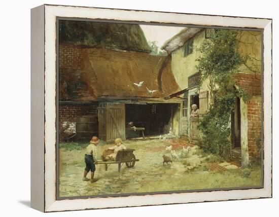 A Cottage in Brooklyn-James Wells Champney-Framed Premier Image Canvas