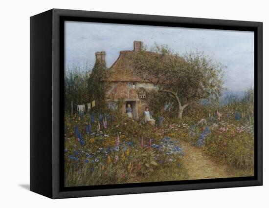 A Cottage Near Brook, Witley, Surrey Helen Allingham 1848-1926-Helen Allingham-Framed Premier Image Canvas
