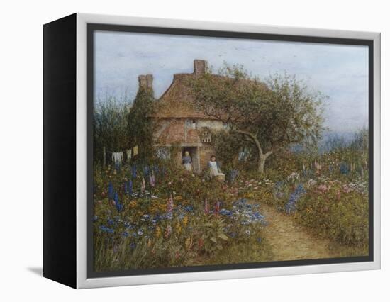 A Cottage Near Brook, Witley, Surrey Helen Allingham 1848-1926-Helen Allingham-Framed Premier Image Canvas