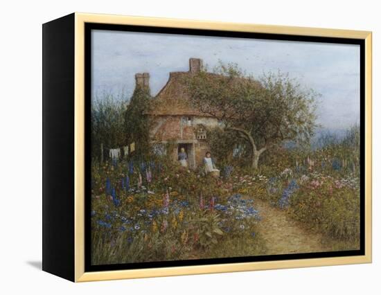 A Cottage Near Brook, Witley, Surrey Helen Allingham 1848-1926-Helen Allingham-Framed Premier Image Canvas