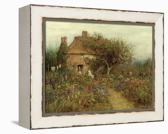 A Cottage Near Brook, Witley, Surrey-Helen Allingham-Framed Premier Image Canvas