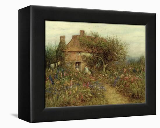 A Cottage Near Brook, Witley, Surrey-Helen Allingham-Framed Premier Image Canvas