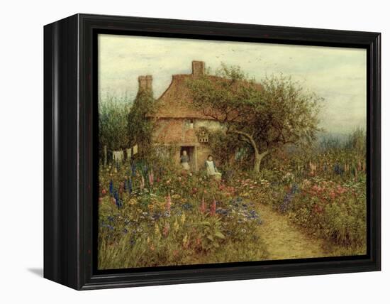 A Cottage Near Brook, Witley, Surrey-Helen Allingham-Framed Premier Image Canvas