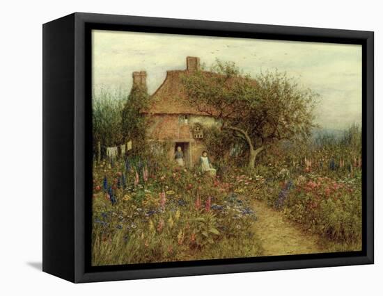 A Cottage Near Brook, Witley, Surrey-Helen Allingham-Framed Premier Image Canvas