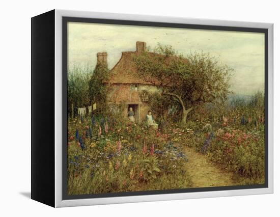 A Cottage Near Brook, Witley, Surrey-Helen Allingham-Framed Premier Image Canvas