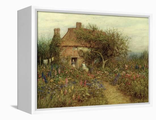 A Cottage Near Brook, Witley, Surrey-Helen Allingham-Framed Premier Image Canvas