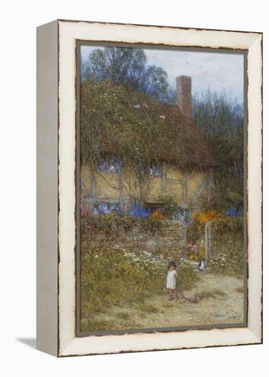 A Cottage Near Godalming, Surrey-Helen Allingham-Framed Premier Image Canvas