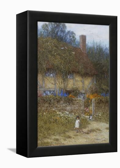A Cottage Near Godalming, Surrey-Helen Allingham-Framed Premier Image Canvas