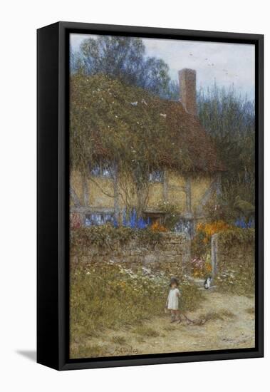 A Cottage Near Godalming, Surrey-Helen Allingham-Framed Premier Image Canvas