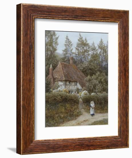 A Cottage Near Haslemere-Helen Allingham-Framed Giclee Print