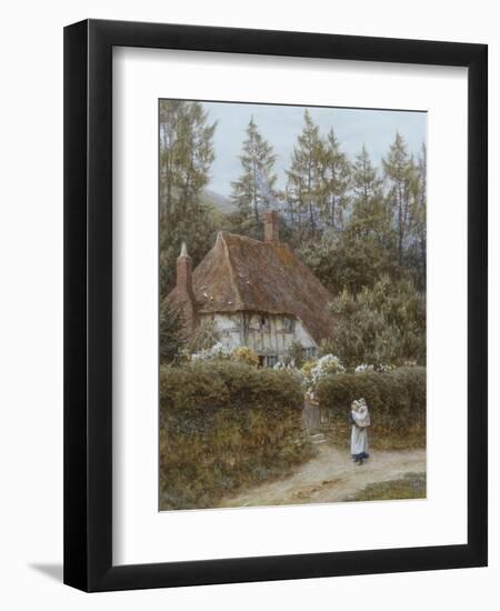 A Cottage Near Haslemere-Helen Allingham-Framed Giclee Print
