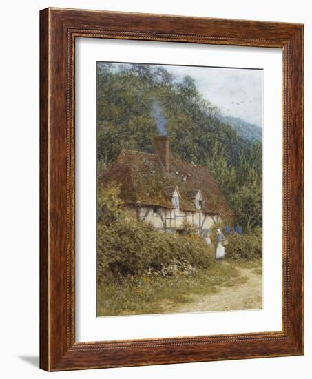 A Cottage Near Witley, Surrey-Helen Allingham-Framed Giclee Print