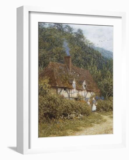 A Cottage Near Witley, Surrey-Helen Allingham-Framed Giclee Print