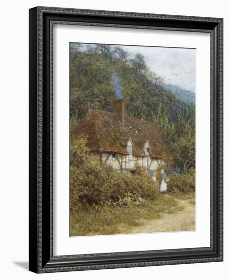 A Cottage Near Witley, Surrey-Helen Allingham-Framed Giclee Print