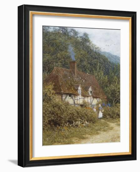 A Cottage Near Witley, Surrey-Helen Allingham-Framed Giclee Print