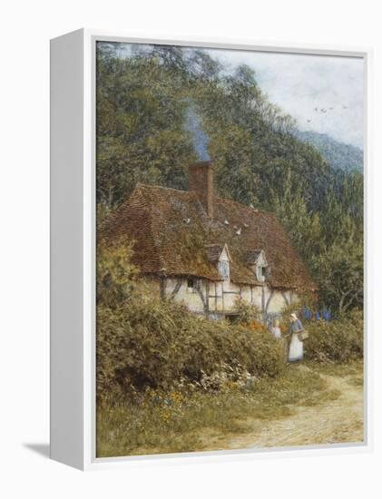 A Cottage Near Witley, Surrey-Helen Allingham-Framed Premier Image Canvas