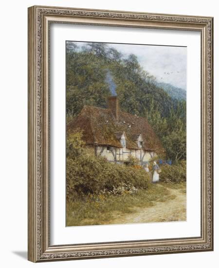 A Cottage Near Witley, Surrey-Helen Allingham-Framed Giclee Print