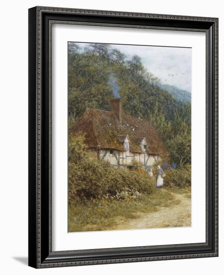 A Cottage Near Witley, Surrey-Helen Allingham-Framed Giclee Print