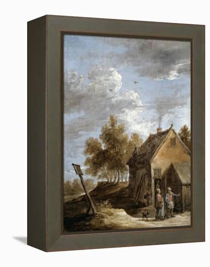 A Cottage-David Teniers the Younger-Framed Premier Image Canvas