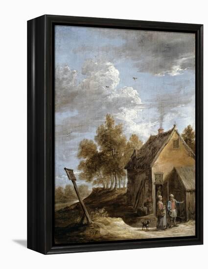 A Cottage-David Teniers the Younger-Framed Premier Image Canvas