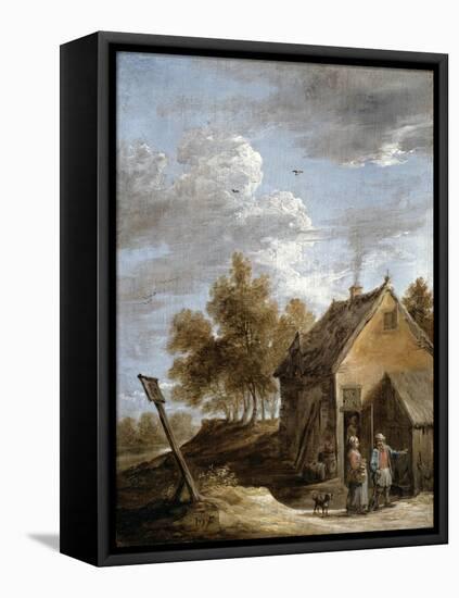 A Cottage-David Teniers the Younger-Framed Premier Image Canvas