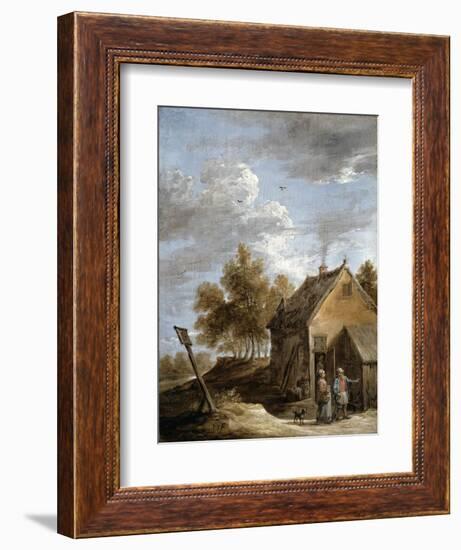 A Cottage-David Teniers the Younger-Framed Giclee Print