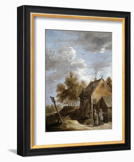 A Cottage-David Teniers the Younger-Framed Giclee Print