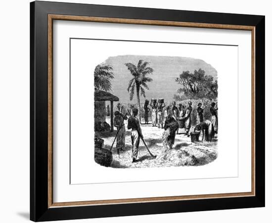 A Cotton Plantation, C1880-null-Framed Giclee Print