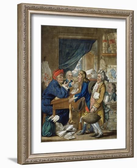 A Country Attorney and His Clients, Pub. by Bowles and Carver, 1800-Robert Dighton-Framed Giclee Print