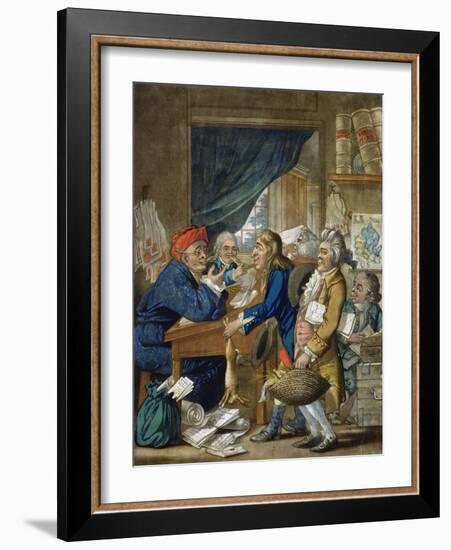 A Country Attorney and His Clients, Pub. by Bowles and Carver, 1800-Robert Dighton-Framed Giclee Print