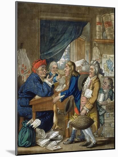 A Country Attorney and His Clients, Pub. by Bowles and Carver, 1800-Robert Dighton-Mounted Giclee Print