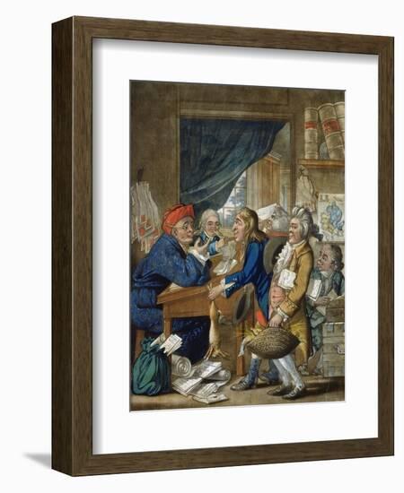 A Country Attorney and His Clients, Pub. by Bowles and Carver, 1800-Robert Dighton-Framed Giclee Print