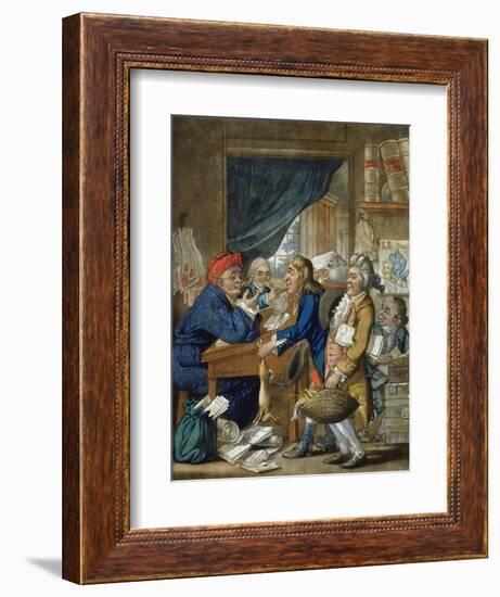 A Country Attorney and His Clients, Pub. by Bowles and Carver, 1800-Robert Dighton-Framed Giclee Print