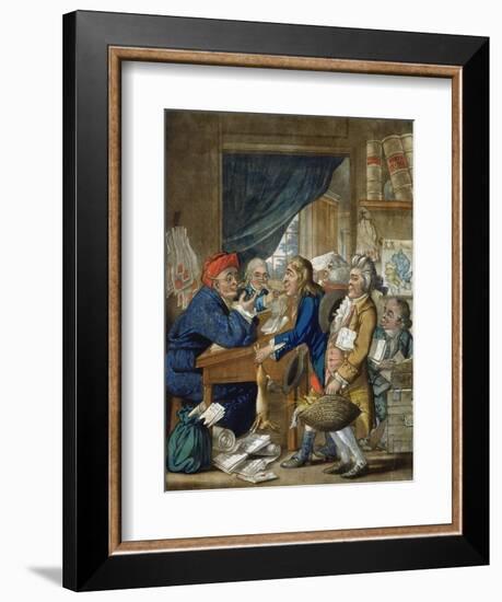 A Country Attorney and His Clients, Pub. by Bowles and Carver, 1800-Robert Dighton-Framed Giclee Print