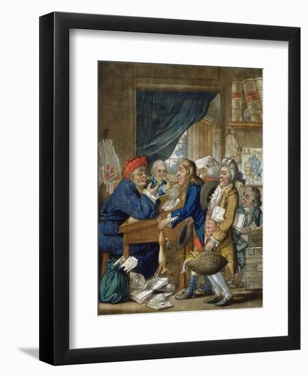 A Country Attorney and His Clients, Pub. by Bowles and Carver, 1800-Robert Dighton-Framed Giclee Print