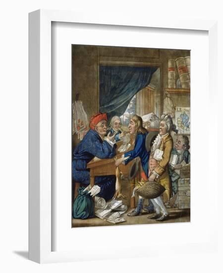 A Country Attorney and His Clients, Pub. by Bowles and Carver, 1800-Robert Dighton-Framed Giclee Print