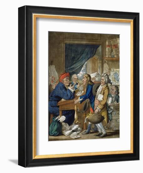 A Country Attorney and His Clients, Pub. by Bowles and Carver, 1800-Robert Dighton-Framed Giclee Print