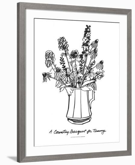 A Country Bouquet for Tammy-Tom Wesselmann-Framed Serigraph