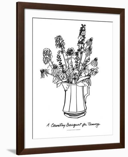 A Country Bouquet for Tammy-Tom Wesselmann-Framed Serigraph