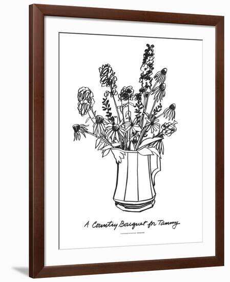 A Country Bouquet for Tammy-Tom Wesselmann-Framed Serigraph